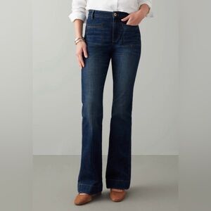 J.Jill Curvy High-Rise Flare Jeans Tremont Wash Size 26 Plus Size NWT